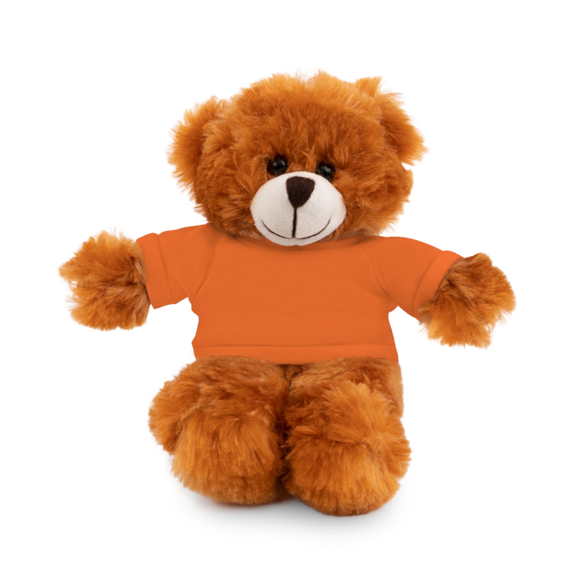 Buy orange Customizable Stuffed Bear with Custom Tee