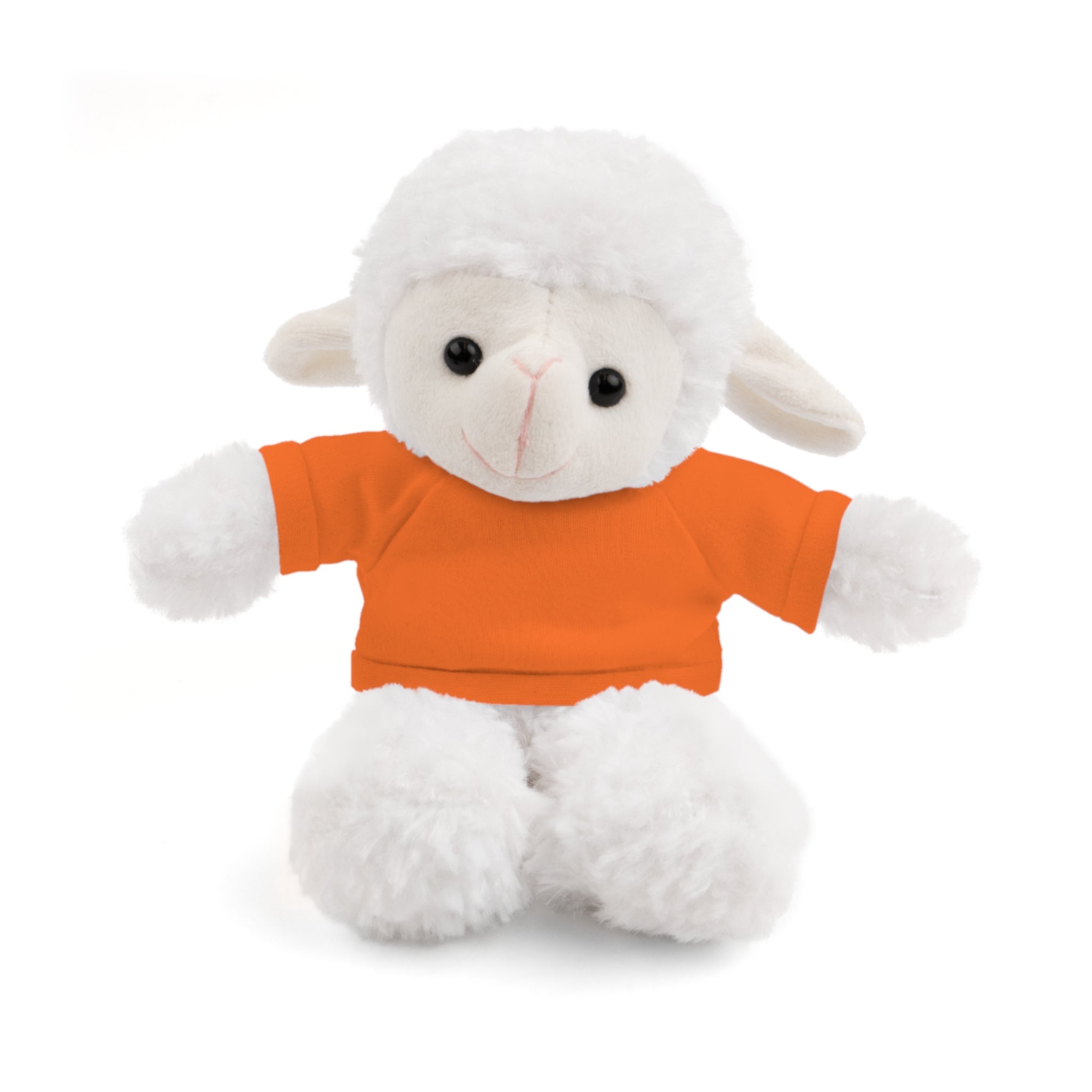 Buy orange Plush Sheep with Custom Tee