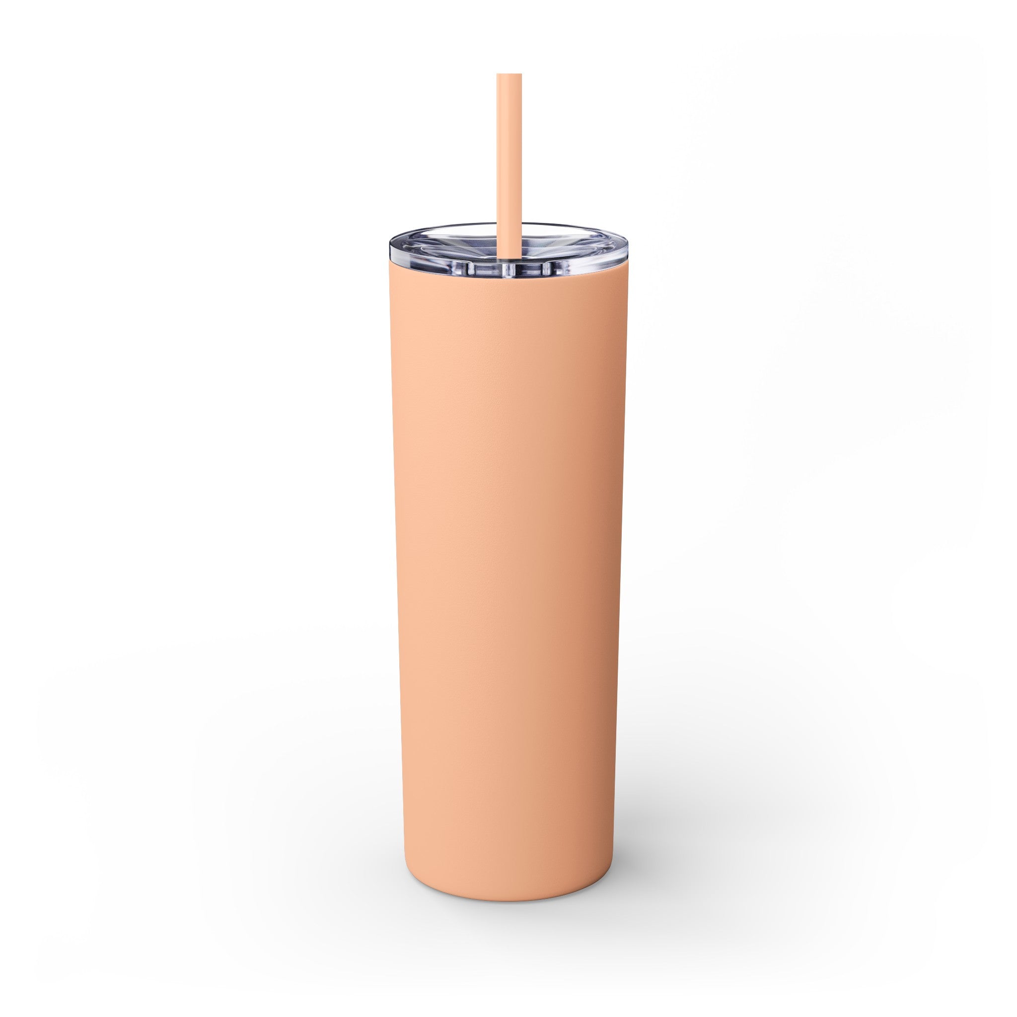 Buy blush Personalized Skinny Tumbler with Straw, 20oz