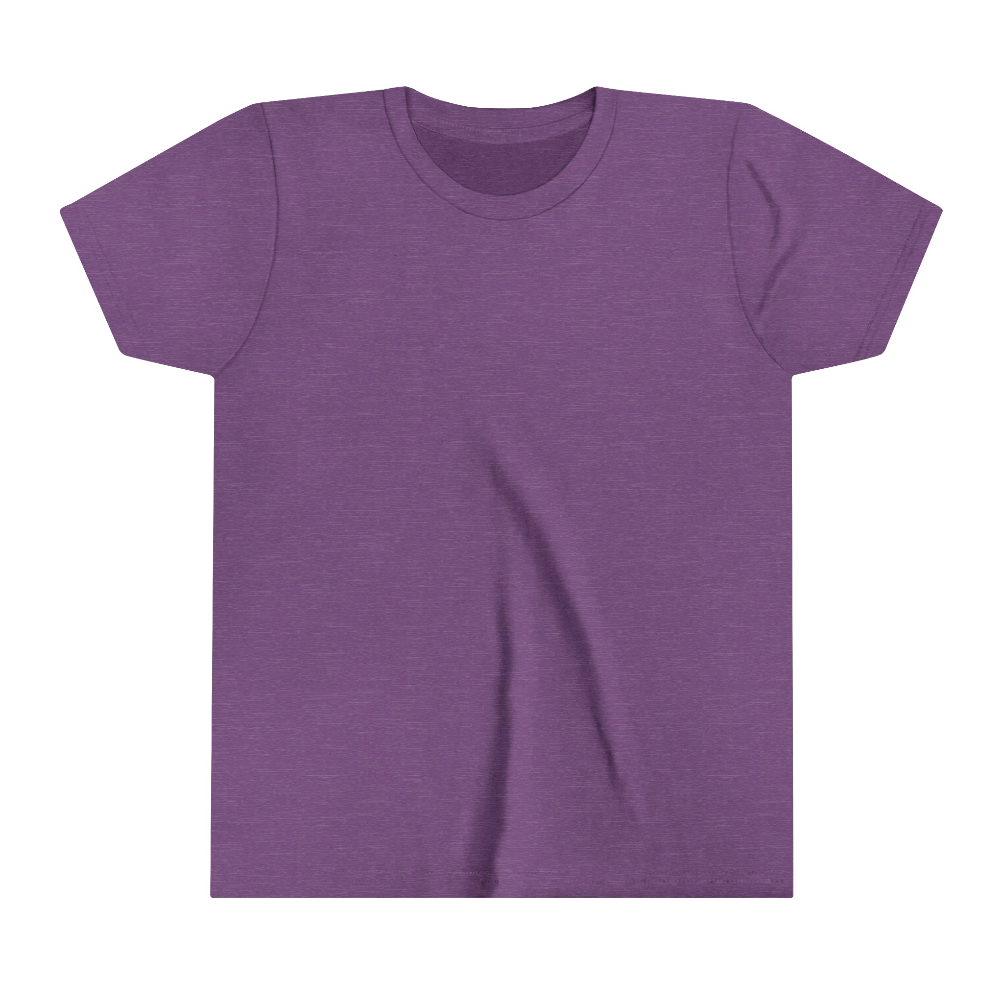 Buy heather-team-purple Youth Short Sleeve Tee