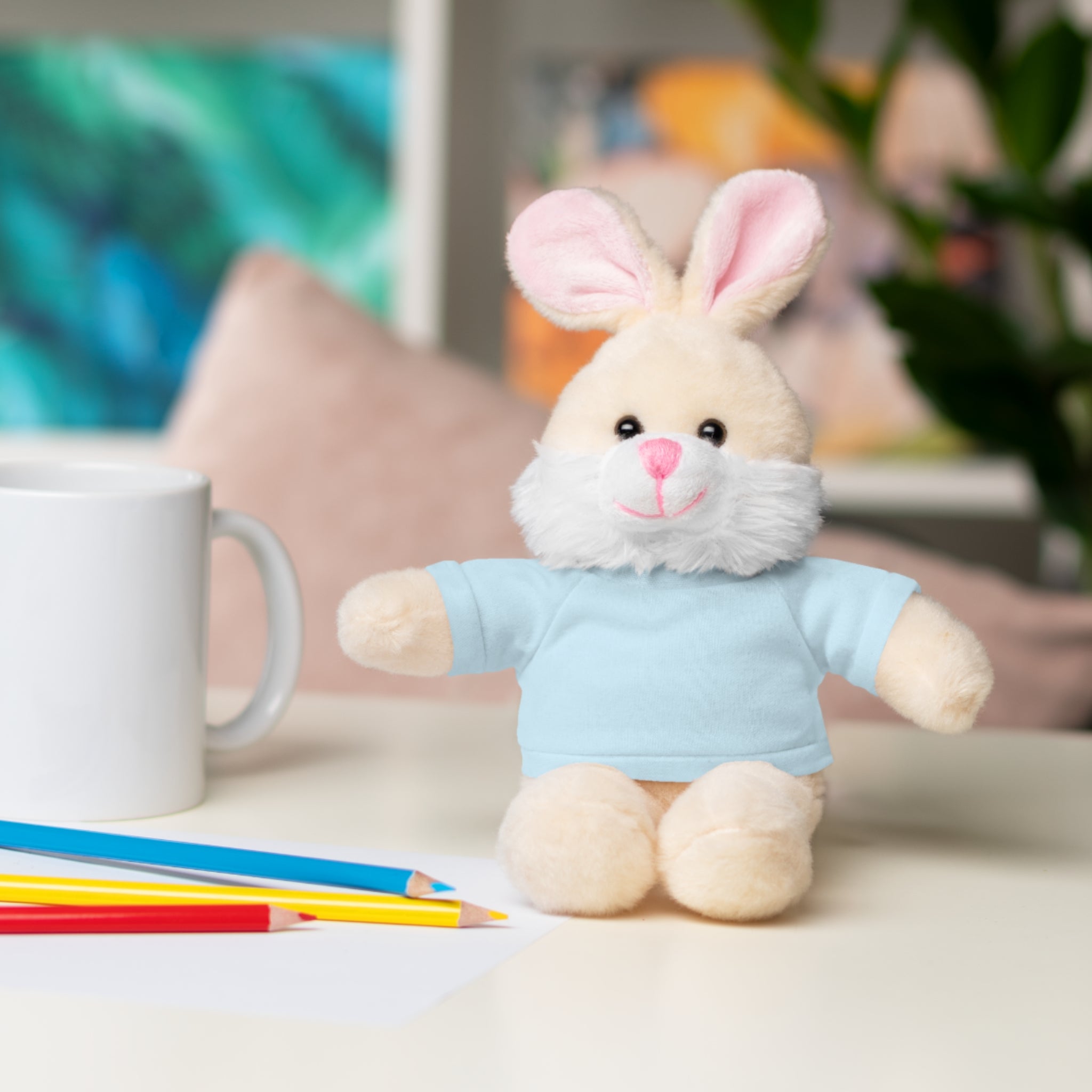 Customizable Plush Bunny with Tee