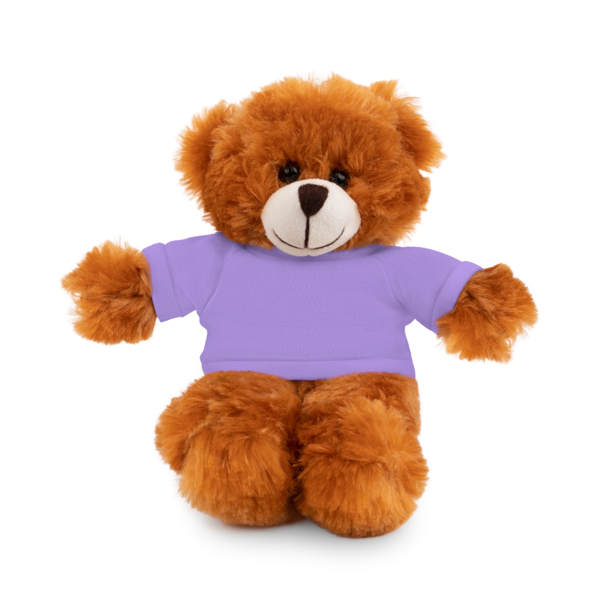 Buy lavender Customizable Stuffed Bear with Custom Tee