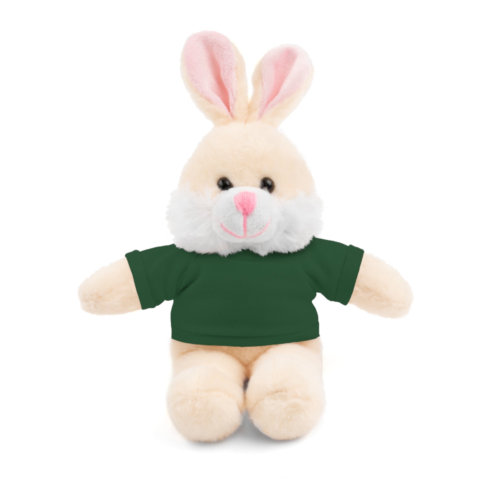 Buy forest-green Customizable Plush Bunny with Tee