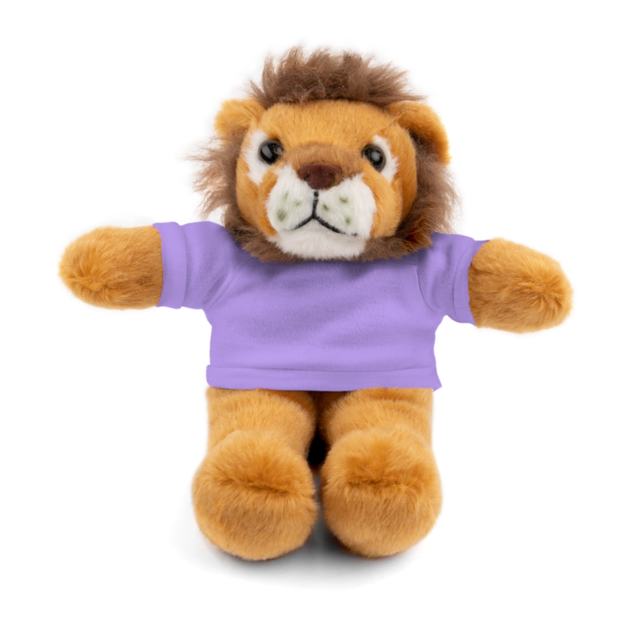 Buy lavender Plush Lion with Custom Tee