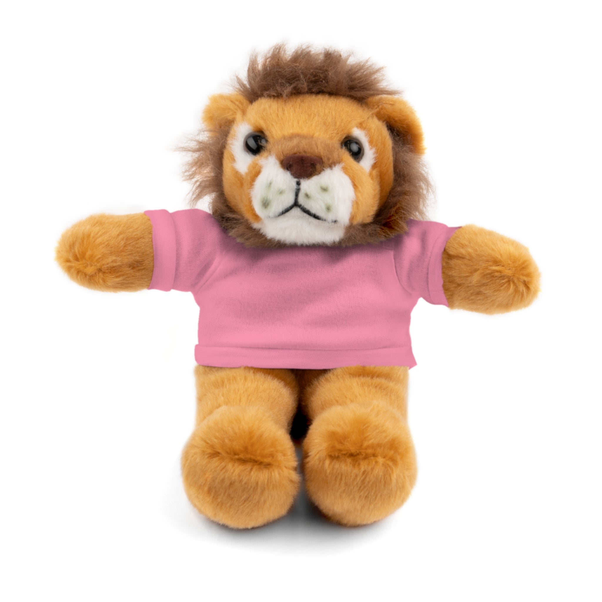 Buy pink Plush Lion with Custom Tee