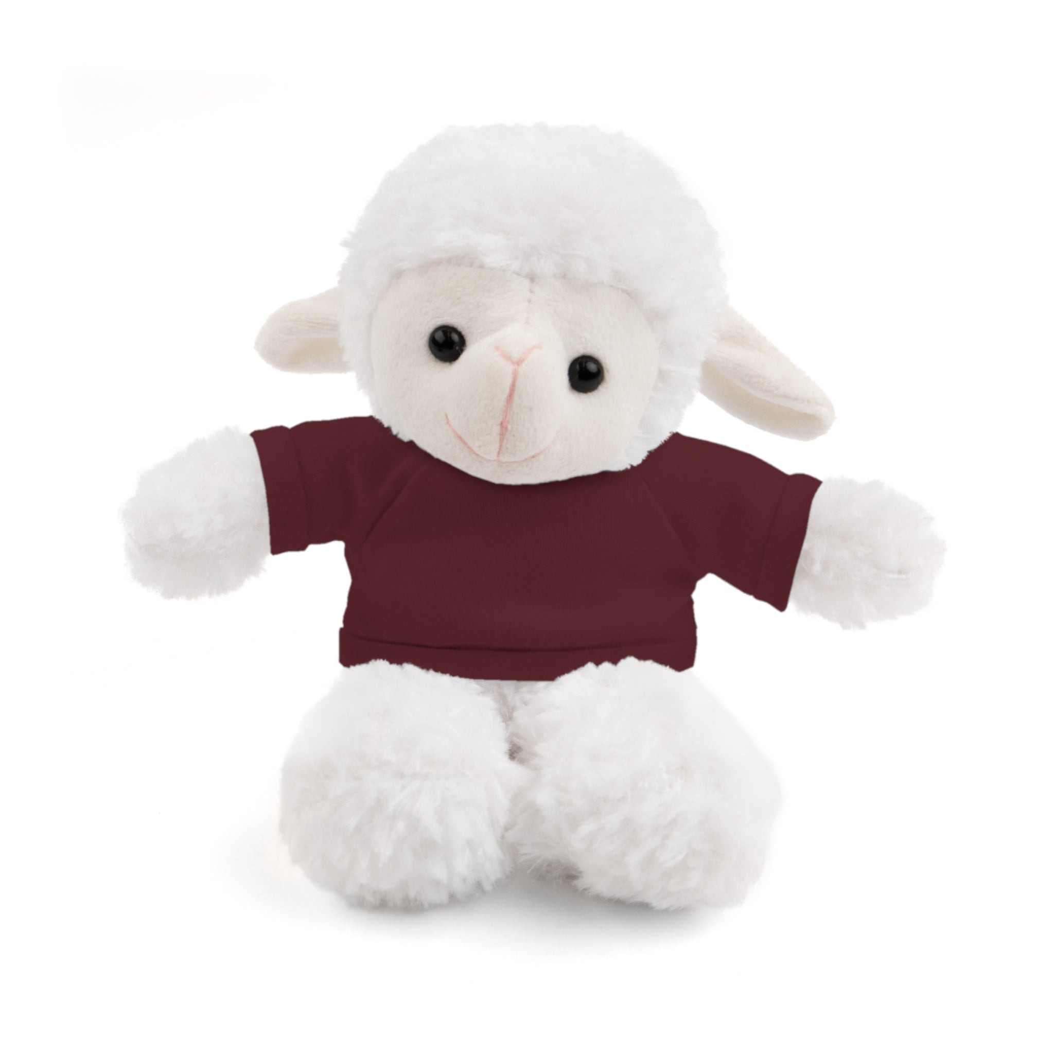 Buy maroon Plush Sheep with Custom Tee