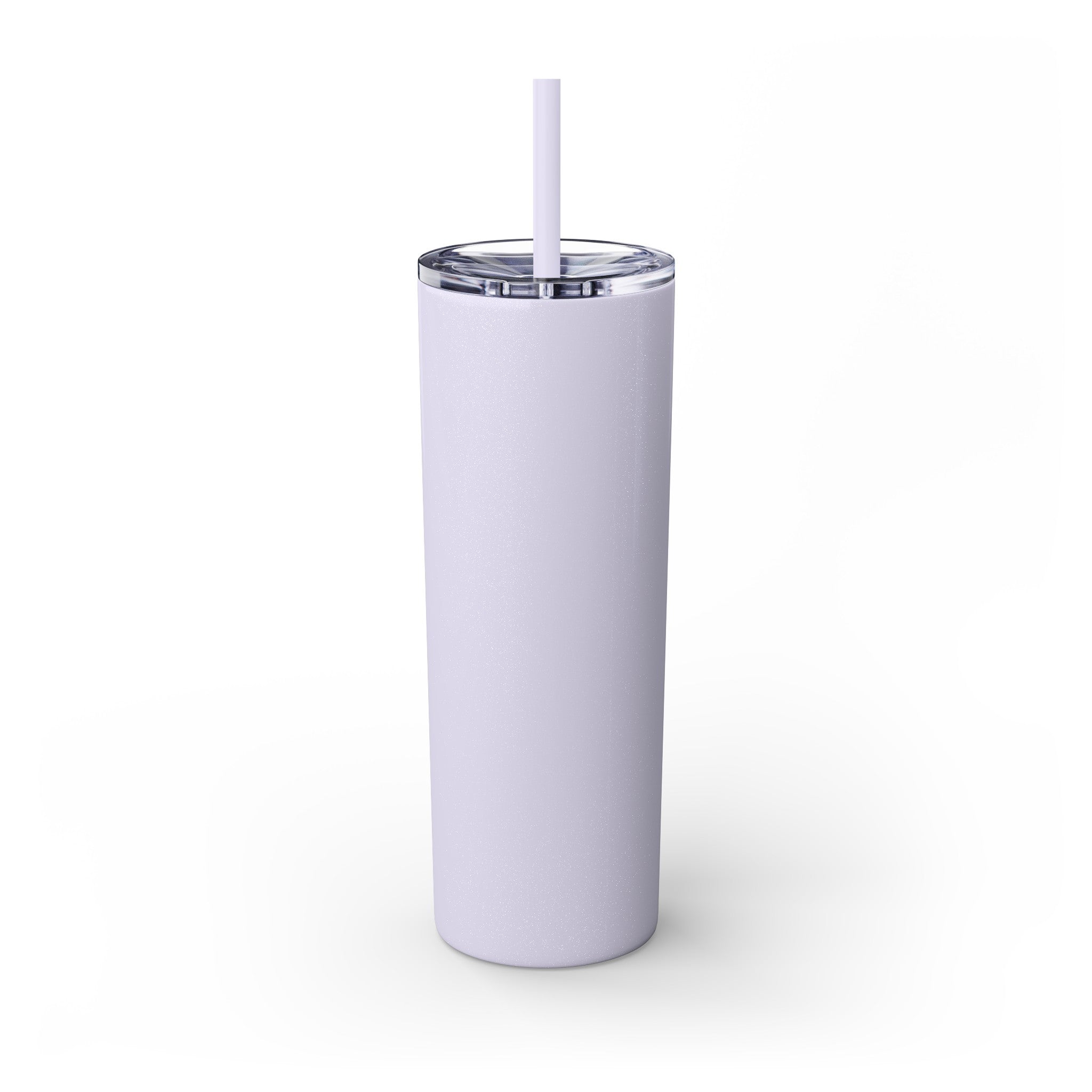 Buy glitter-lilac Personalized Skinny Tumbler with Straw, 20oz