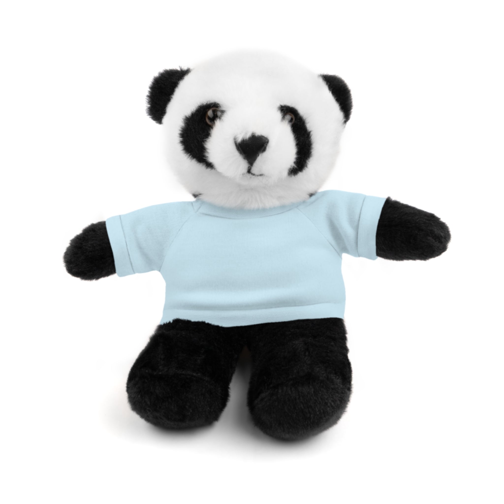 Buy light-blue Plush Panda with Custom Tee