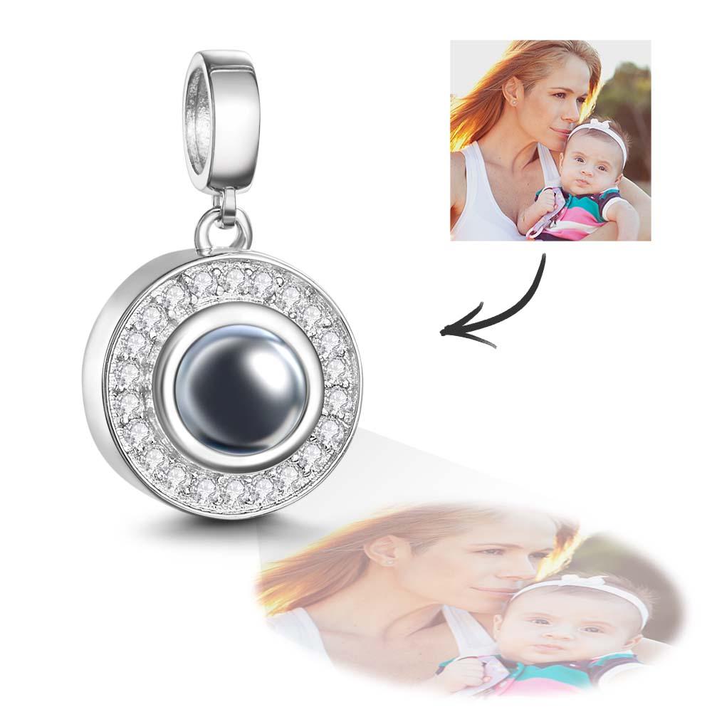 Projection Photo Charm with Diamond Design - 0