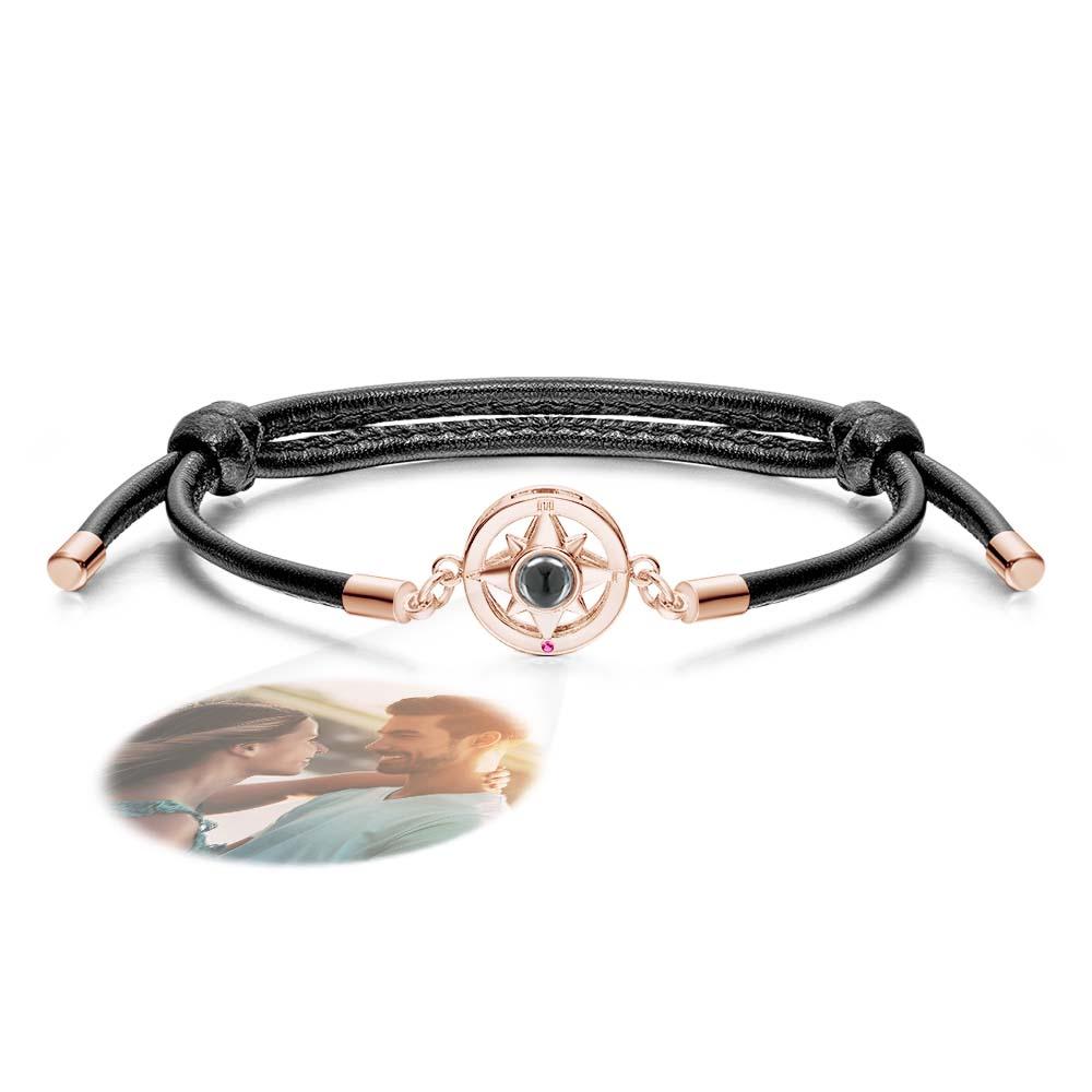 Buy rose-gold Projection Photo Bracelet Compass