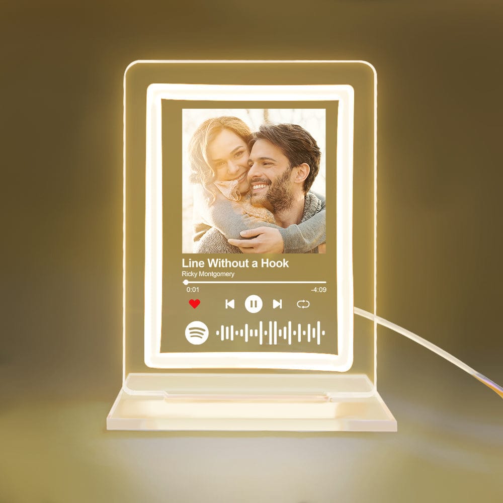 Buy lemon-yellow Spotify Custom Night Light Music Plaque with Personalized Photo