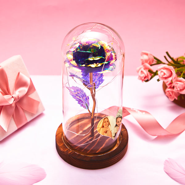 Forever Rose Gift with LED Night Light - 0